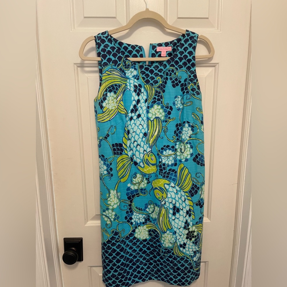 Lilly Pulitzer turquoise cocktail dress size 4